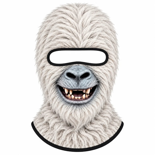 3D Printed Funny Old Man Ski Mask Realistic Face Balaclava Summer Winter Full Face Mask for Skiing Snowboarding Outdoor Sports - Color: 12, Size: One Size